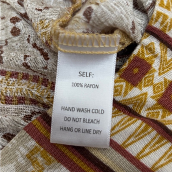 EASEL BOHO HIPPIE FESTIVAL FLOWY WIDE LEG PANTS - Picture 3 of 9